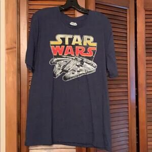 Men’s XXL Star Wars T-Shirt Millennium Falcon Graphic NWOT